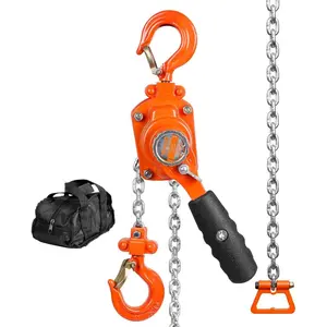 VEVOR Manual Lever Chain Hoist, 1/4 Ton 550 lbs Capacity 10 FT Come Along, G80 Galvanized Carbon Steel with Weston Double - Pawl Brake, Auto Chain Leading 360 Rotation Hook, for Garage Factory DockVEVOR Super Brand Day