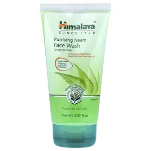 Himalaya Purifying Neem Face Wash, Normal to Oily Skin, 5.07 fl oz (150 ml)