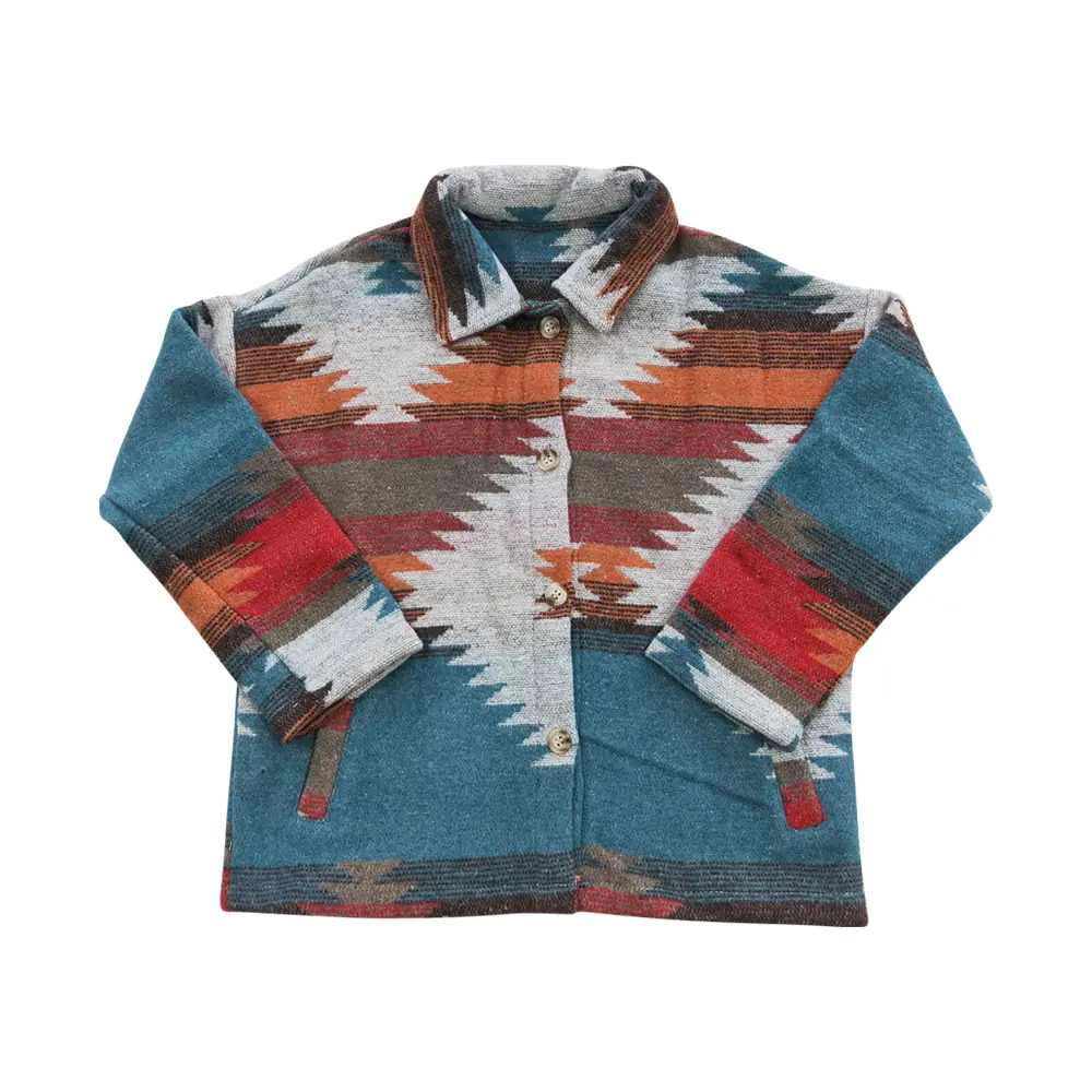 BT0284--western long sleeve Aztec kids boy jacket