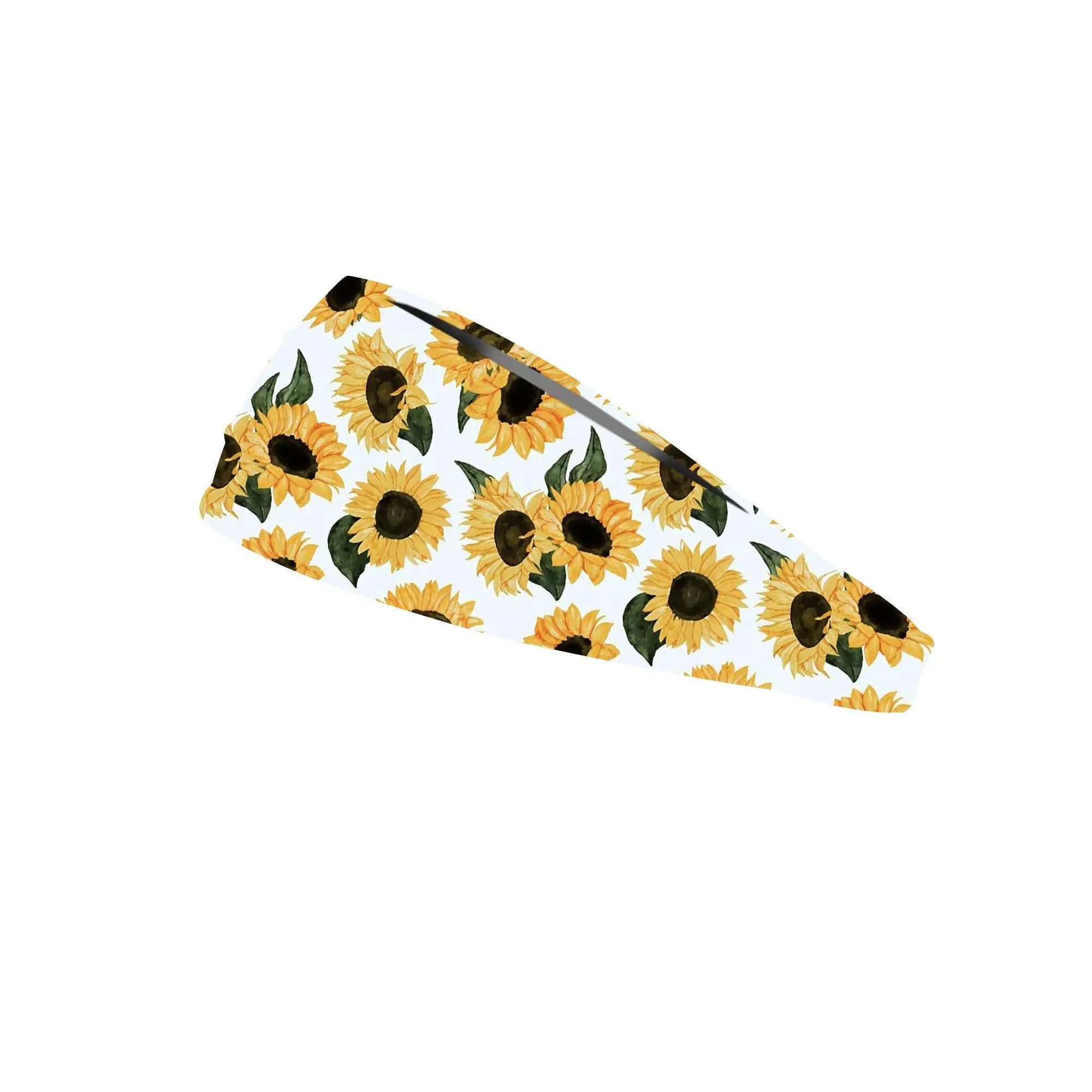 RAVEbandz The Pro - Wide Stretch Headband (Sassy Sunflowers)