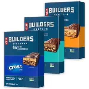 CLIF BUILDERS Variety Pack | Assorted OREO-Flavored, Chocolatey Mint, & Chocolatey Peanut Butter