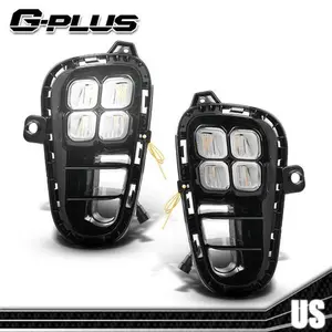 LED DRL Daytime Running Fog Lamps w/ Turn Light Fit For 2018-19-20 Kia Rio