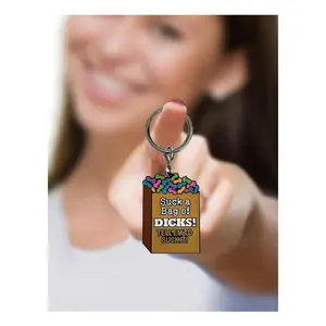 Super Fun Key Chain Suck A Bag Of Dicks