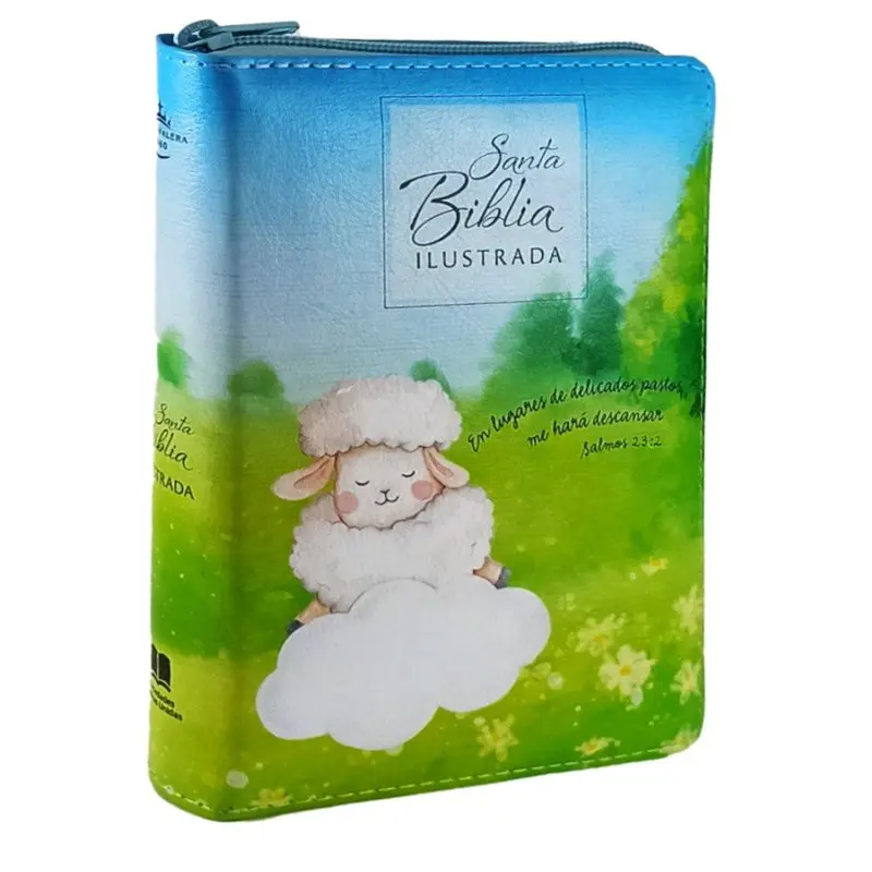 BIBLIA ILUSTRADA para niños REINA VALERA 1960, Con cierre e índice
