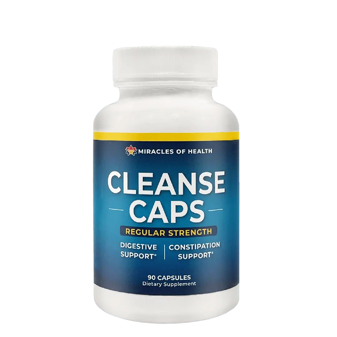 Mircales of Health - Herbal Cleanse Caps - Regular Strength Healthcare Edible Natural Gut Dietary Supplement