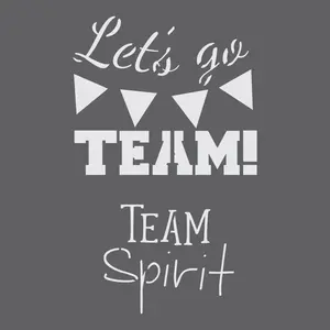 Team Spirit Craft Stencil