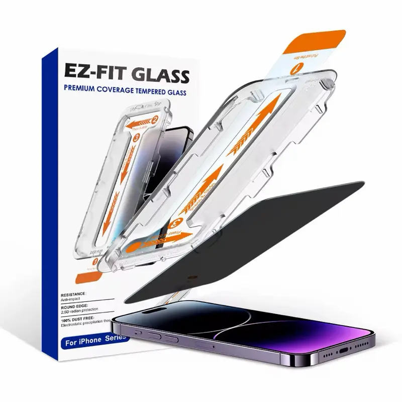Auto Alignment 9H Tempered Glass Screen Protector for iPhone 17 Series – Full Definition HD Clear Bubble-Free Anti-Scratch Anti Fingerprint Easy Installation Kit