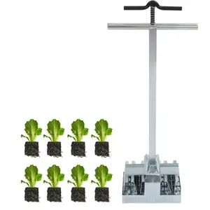 Soil Block Maker Soil Blocker Compatible with The 1020 Tray Suitable for Seeding, Seed Starting, Seed Starting Soil, Propagating Cuttings, or Transplanting Seedlings Zinc-Plated Steel