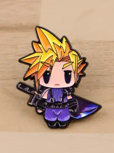 Classic Anime Enamel Brooch, Cool Cartoon Character Design Badge, Unisex Fashion Daily Accessory, Perfect Gift for Friends, Durable Metal Pins