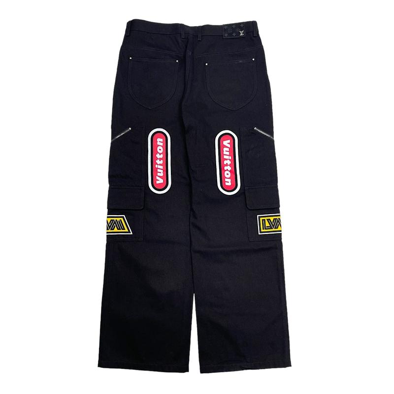 Louis Vuitton Racing Urban Multi Pocket Jeans Black Multi