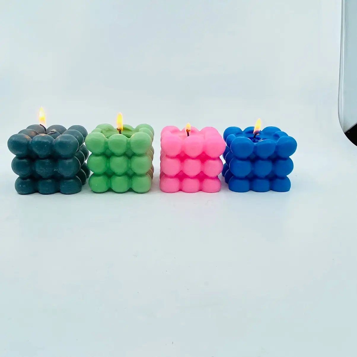 4 Pack Rubiks Cube Candles