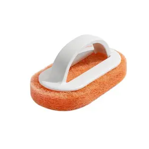Thickened fiber foaming washing pot brush, kitchen household dishwashing brush