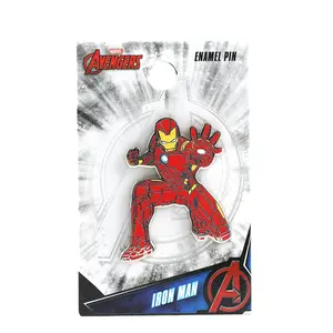 1 Marvel Officially Licensed Avengers Metal Pins Iron Man Character Collection Coat Bag Personality Decorative Badges Birthday Gifts For Friends And Marvel Fans