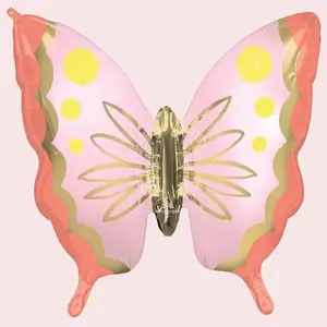 30'' PINK Monarch Butterfly| Balloon Fairy Decorations | Butterfly decorations| Butterfly Party Decor I Pink and Gold