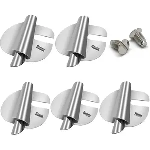 Sewing Rolled Hem Foot 3-7mm Wide Hem Pressure Foot with 2pc Needle Screws Curved Hemmer Sewing Accessory