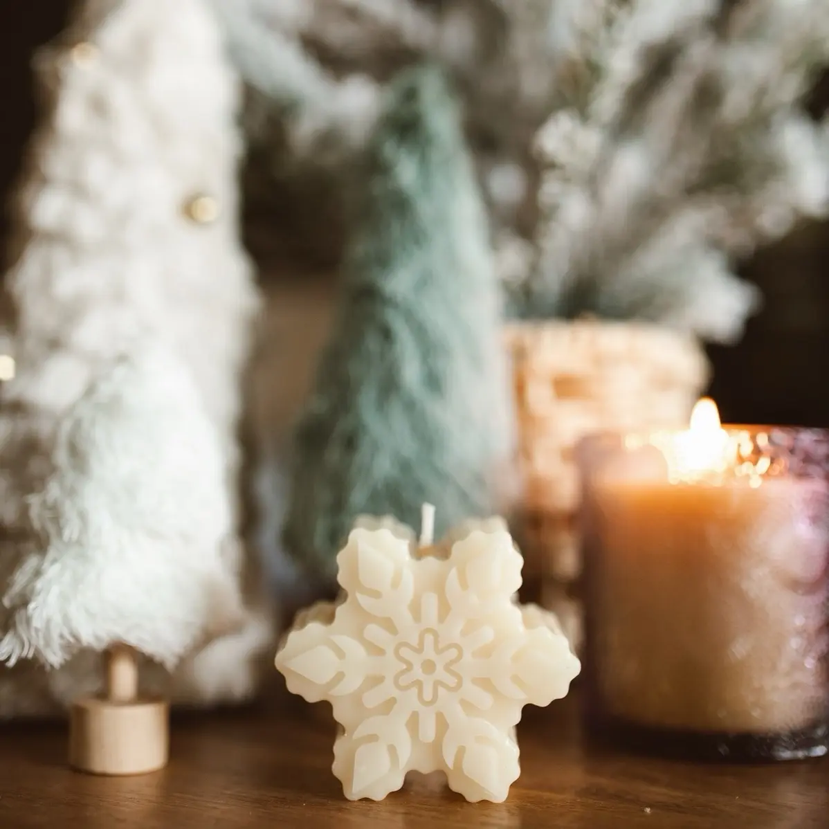 Snowflake Candle