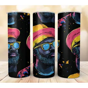 Black King Tumbler – Melanin Dad Life, Insulated Travel Mug