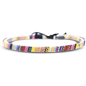 Boho Surfer Bracelets for Men and Women Crafted from Colorful Braided Strings Adjustable and  Hand Bracelets for Summer Beach and Ethnic Hippie Style
