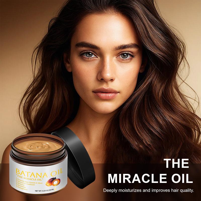 Batana Oil For Hair & Repair Natural Organic Formula Boost Thickness Nourish Dry Scalp  Hair Care Shiny Eliminates Split Ends for Men & Women