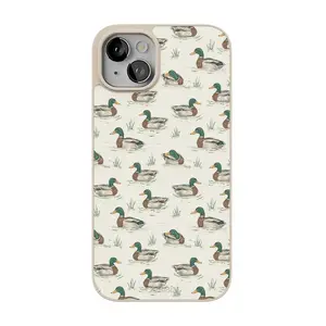 Casely iPhone 15 Case | The Boyfriend Collection | Mallard & Co. | Align Soft-Touch Flexible Bumper Case | Compatible with MagSafe