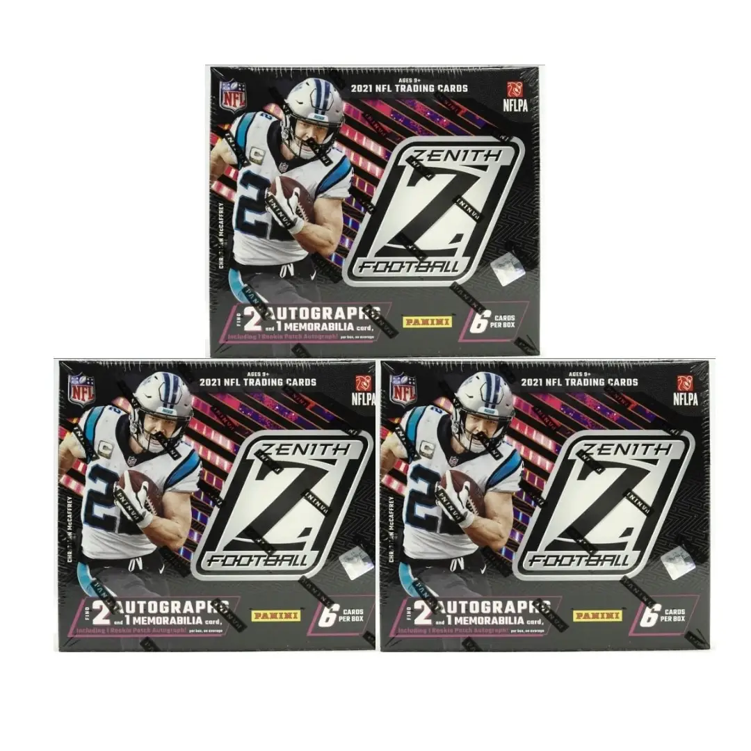 (3 Box) - 2021 Zenith Hobby- Sports Trading Cards- Pick Your Team Break