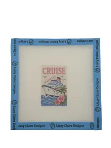 Cruise - Luggage Tag Sized - 18 Mesh 6x6 - Needlepoint Canvas