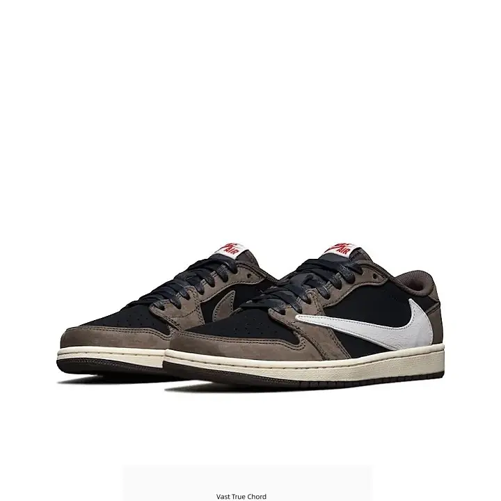 Mocha Brown Black Low‑Top Retro Sneakers, Brown‑Black Mixed Leather Upper, Off‑White Side Logo, Perforated Toe Box, Black Fabric Laces, Vintage Cream Midsole, Classic Panel Stitching, Trendy Street‑Style Shoes For Men Women