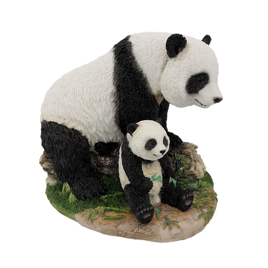 Mother And Child Panda Bear Statue Baby Animal