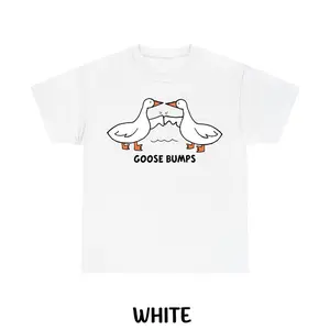 Goose Bumps T-shirt, Silly T-shirt, Funny Goose Bumps Crewneck T-shirt, Shirts for Meme, Graphic Tee Fabric Menswear