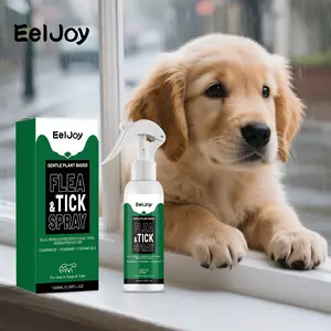 Pet Flea and Tick Spray, Plant Extract Pet Repellent Spray, Universal for Cats, Dogs and Puppy, Effective Pest Control Solution