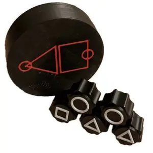 Weighted Gonggi Set - 3D Printed Traditional Korean Mini-Games Inspired by Squid Game Toys Plastic Stones for Authentic Korean Gaming Experience