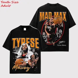 [X-26] 'Mad Max' Tyrese Maxey For Sixers Nation High-Quality 100% Cotton T-Shirt (Made In US), Philadelphia Basketball Fans Hooper Shirt, Youth Size T-Shirt, Game Day Outfits, Gift For Basketball Kid Fans, Basketball Graphic Tee