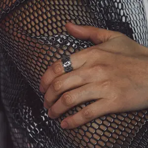 FaithHeart Miami Cuban Link Celtic Ring For Unisex Stainless Steel