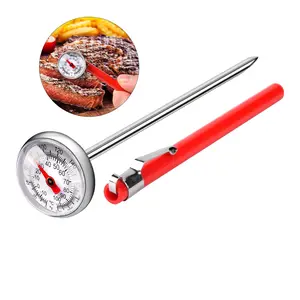 Meat Thermometer for Grilling,  Thermometer for Cooking, Milk, Meat Thermometers for Grilling Cooking, Kitchen  Read Thermometer, Pocket Thermometers  Temperature Probe