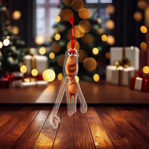 Marcus the Worm Meme Christmas acrylic/wood Ornament, Funny Holiday Decoration, Xmas Gift