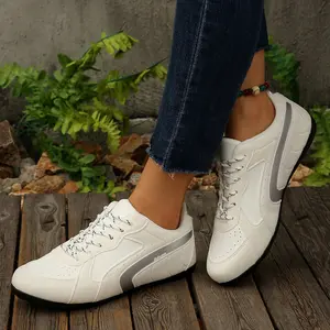 Sneakers for Women Classic Retro Gum Sole Fashion Sneaker Leather Casual Tennis Skate Shoes