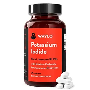 KI Potassium Iodide Tablets with Calcium Carbonate 75 Tablets