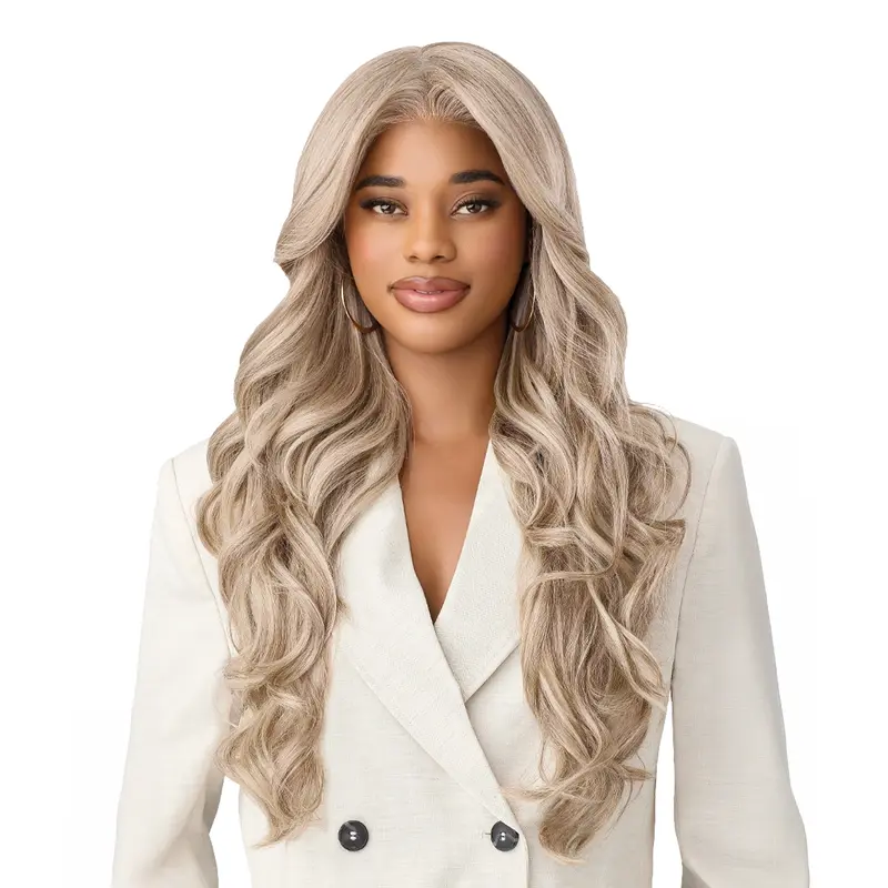 Outre HD Lace Frontal OnVybes Style 1 - Perfect Hairline, No Glue Wig, Fully Hand-Tied 13x6 Frontal Synthetic Lace Front Wig, 13X6 Frontal Synthetic Lace Front Wigs