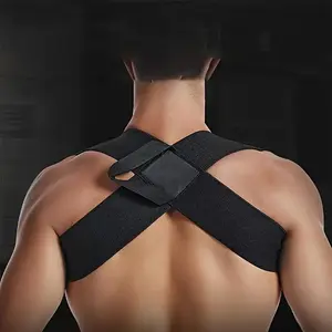 Adjustable Back Straightener, Breathable Back Support, Adjustable Back Brace, Back Straightener for Men & Women, Fitness Shoulder Training Auxiliary Belt