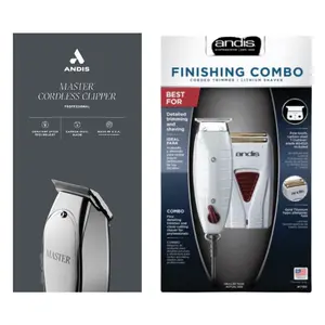 Andis Master Cordless Clipper & Finishing Combo T-Outliner 17195+12660