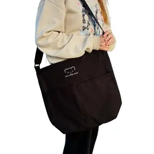 Tutu's Tote Bag - a cute tote bag with pockets - with Zipper Closure & Laptop Holder