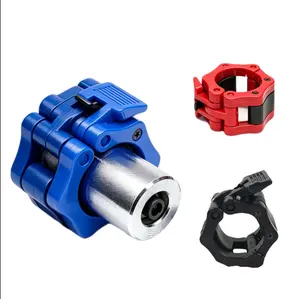 Olympic Barbell Set - One Set. Quick-release anti-slip locking barbell plate clamps, suitable for weightlifting and gym fitness training