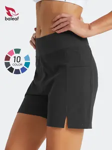 BALEAF Women's Tummy Control Swim Bottoms Shorts 5" High Waisted Bathing Suit Bottom Tankini Swimsuits with Pockets UPF50+ Sun Protection Quick Dry Lightweight Modest Stretch Swimwear for Swimming Beach Pool Summer Outdoor Multi Purpose #Summervibes