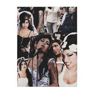 Amy Winehouse Soft And Comfortable Throw Blanket Plush Lightweight Warm Plush Flannel Blanket And Throws For Couch Sofa Bed 40"X30"