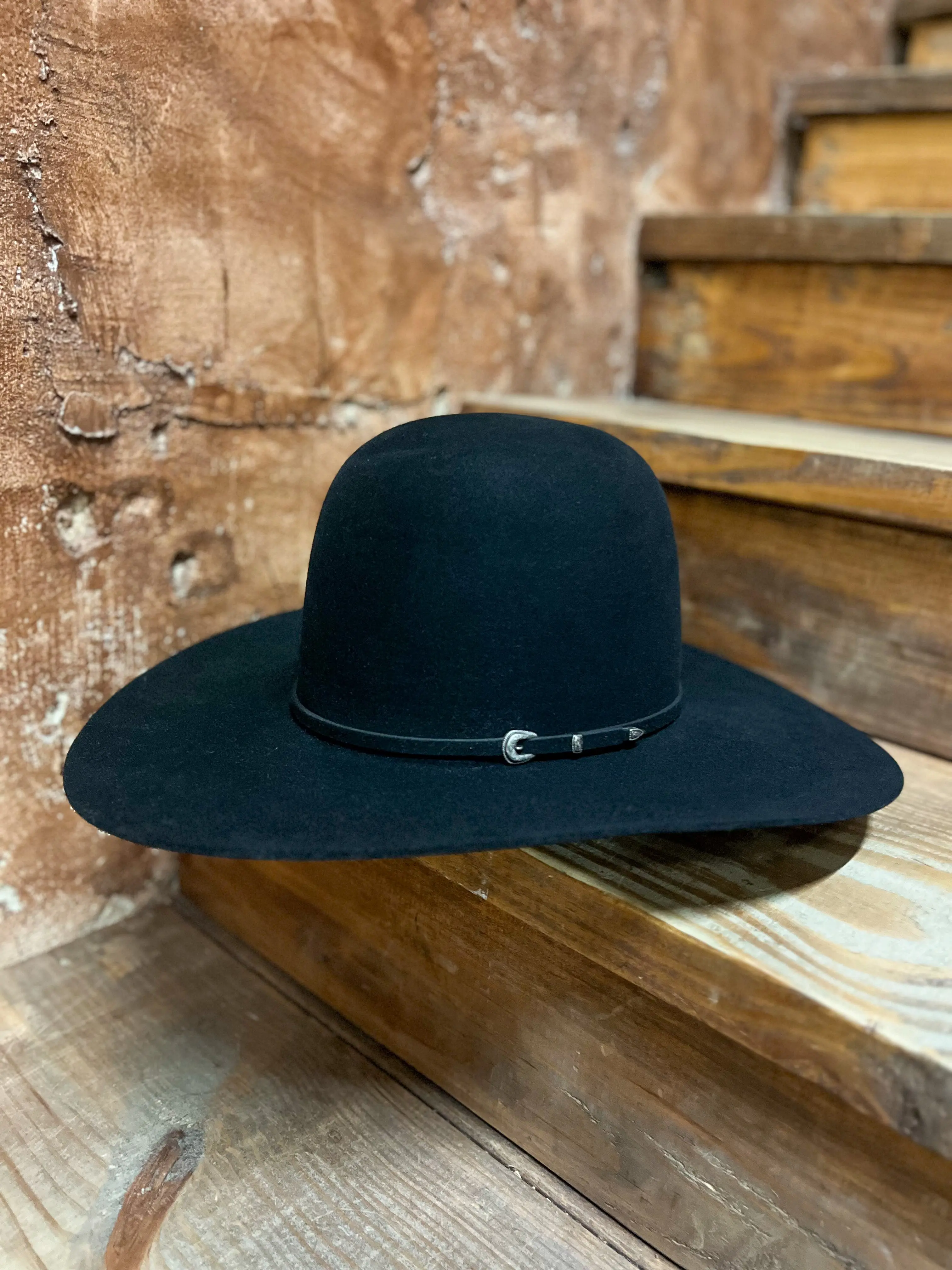 7 X RODEO KING FELT BLACK