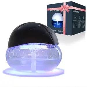 Portable small air purifier，Small Air Cleaner，Purifier with Colors Dazzling LED Lights, Aroma Freshener, Water Filter AirCleaner, Air Humidifier for Home, Offce, Bedroom, Warehouse, Gifts for Family，great gifts