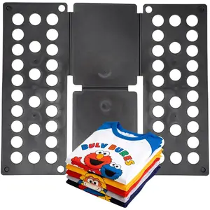For Kids Ages 1–7 (Up to 48″/120cm) – Mini Kids Clothes Folding Board, Shirt Folder, Compact Laundry Organizer for Small Sizes, Portable Clothes Folder (Black)