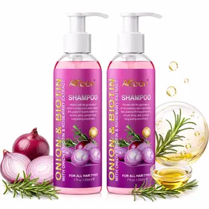AKban Anti-Hair Loss Shampoo and Conditioner Set with Onion, Rosemary & Biotin, Strengthening and Repair Treatment for Smooth, Healthy-Looking Strands, For All Hair Types, 2 Piece Kit