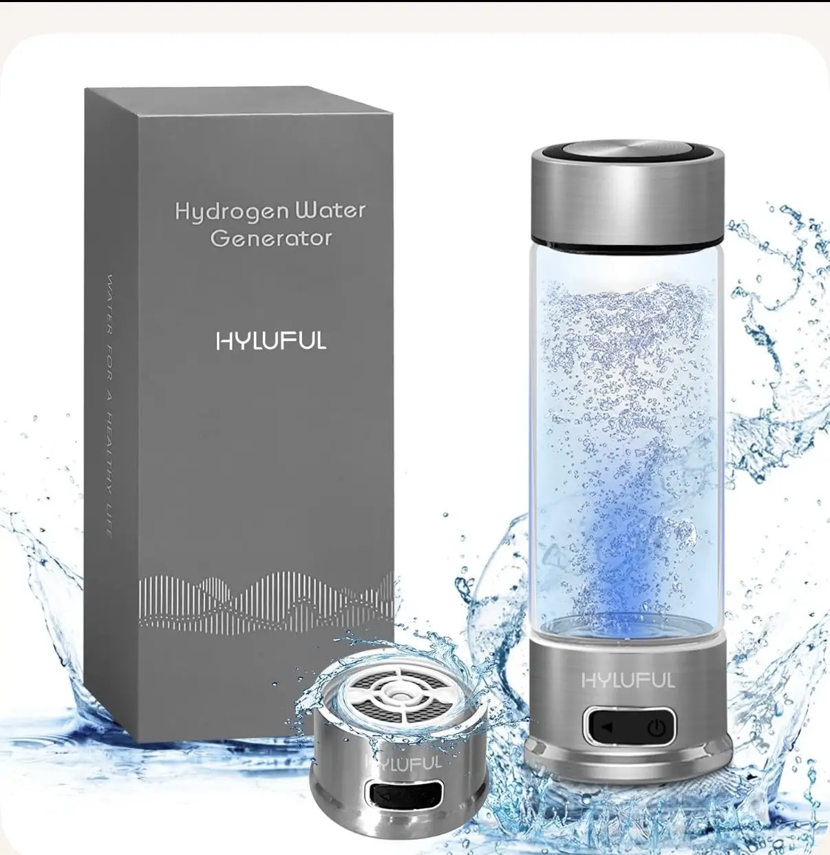 Hydrogen Water Bottle - Portable H2 Generator