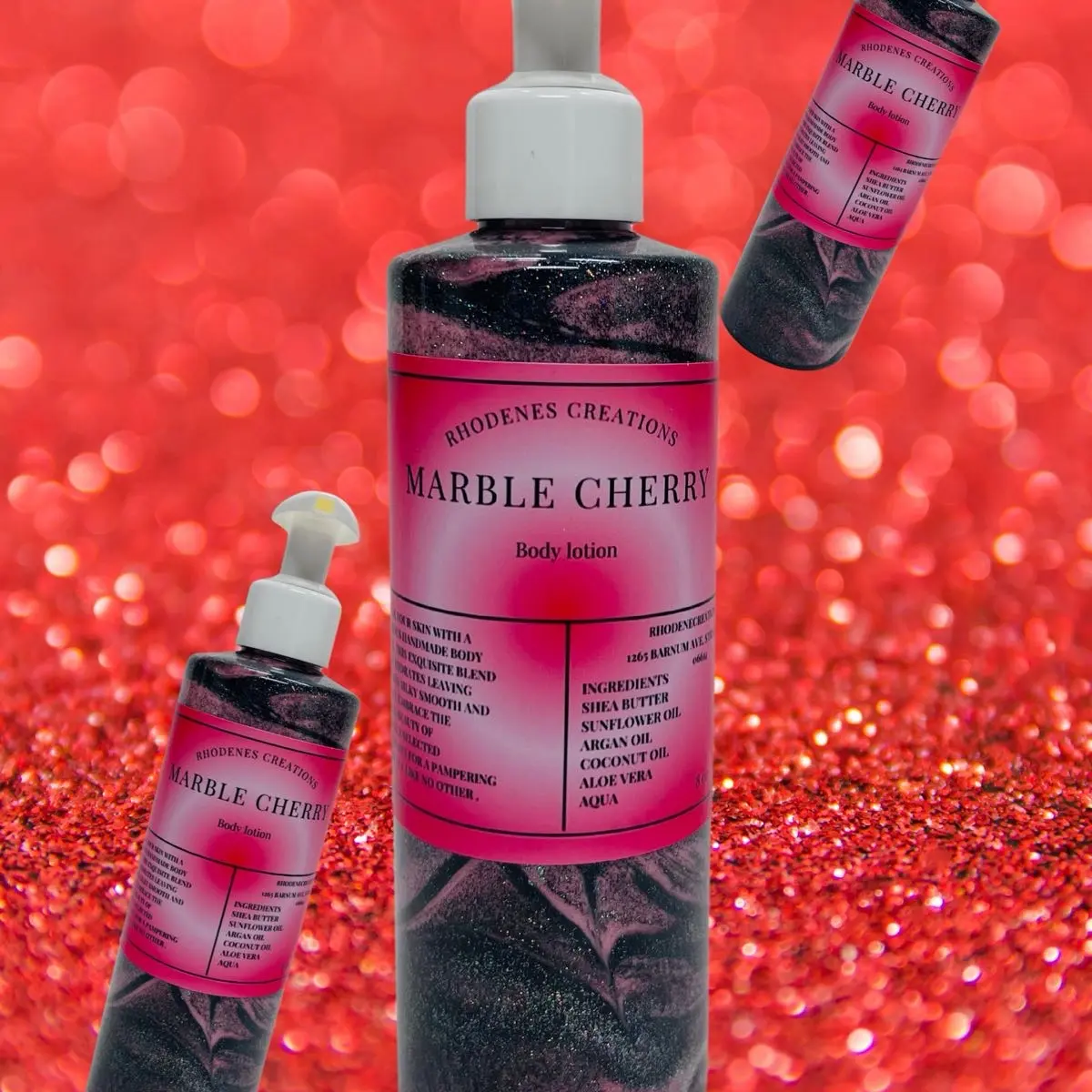 Marble Cherry Body Lotion for Soft and Smooth Skin scented